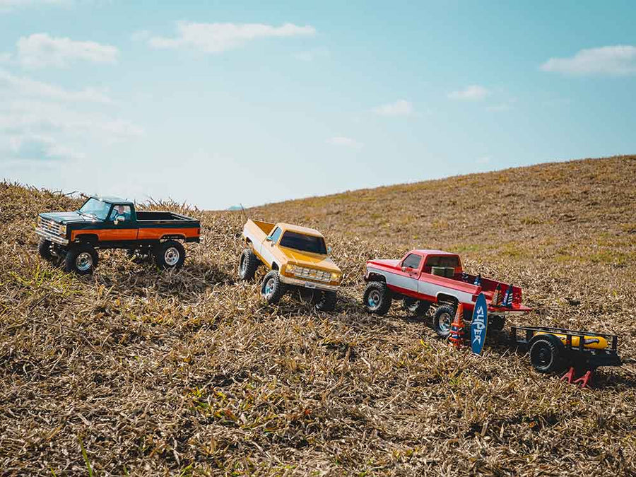 FMS 1:18 FCX18 Chevrolet K10 RTR - YELLOW - HeliDirect