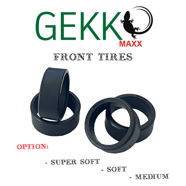 Gekko Maxx Front Tires F8.5 (4pcs) - Medium - HeliDirect