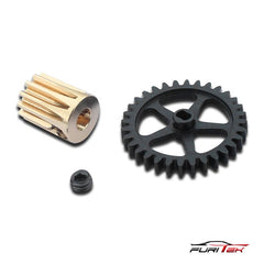 FURITEK BRUSHLESS CONVERSION PRO FOR SCX24 - 0.5M SPUR GEAR, 12T PINION GEAR AND CNC MOTOR MOUNT - HeliDirect
