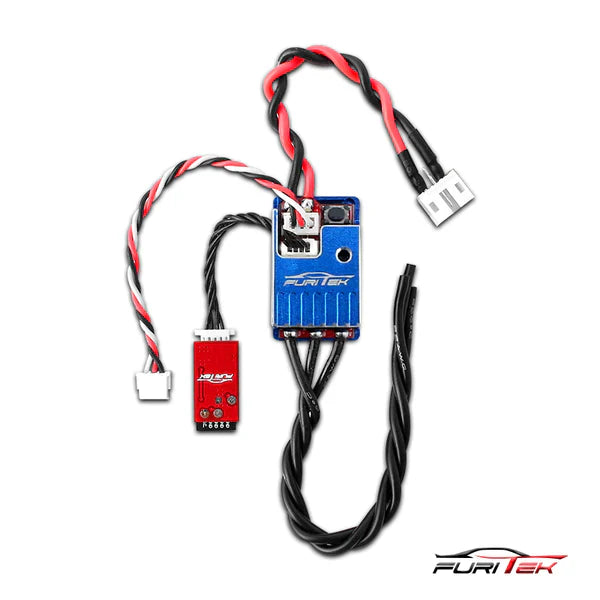Combo FURITEK Momentum V2 20A/40A Brusless Sensorless Ese And Bluetooth For DRIFT/RACE (With Aluminum Blue Case) - HeliDirect