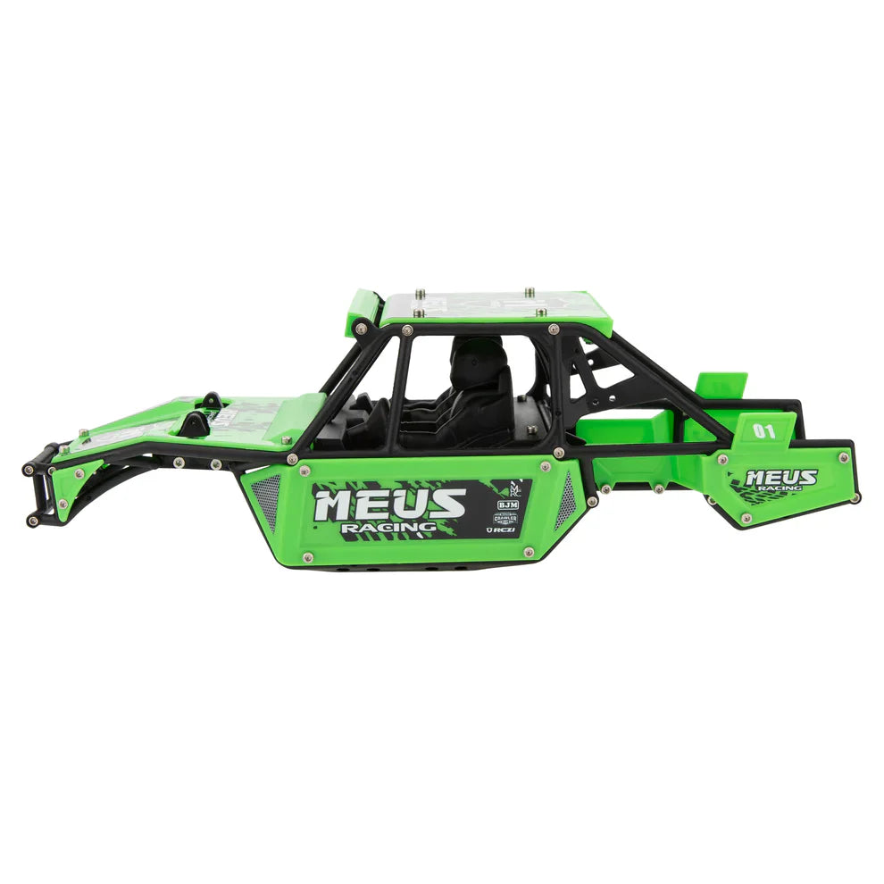 MEUS Racing SCX24 Mantis Roll Cage Body Shell Chassis Kit for 1/24 Axial SCX24 C10 Bronco Wrangler