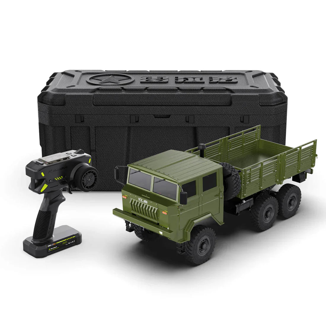 Rlaarlo 1/10 Scale RTR 6X6 Brushed RC Military Trucks HongYan HY6