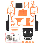 MEUS RACING TRX4M Ripper Nylon Injection molding V2 Version Nylon Cage Body Shell for 1/18 TRX4M (MEX40-Orange) - HeliDirect