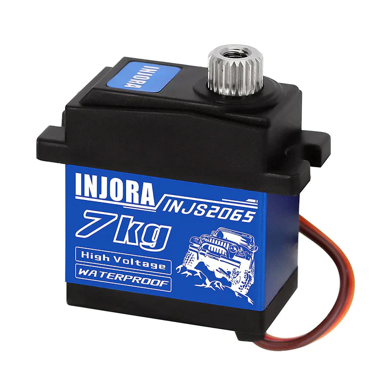 INJORA 7KG High Voltage Waterproof 2065 Digital Servo With Mount For 1/18 TRX4M - HeliDirect