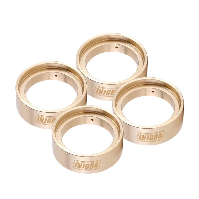 INJORA 29g/pcs Brass Inner Rings for 1/18 TRX4M 1.0 Stock Tires (4) (4M-23) - HeliDirect