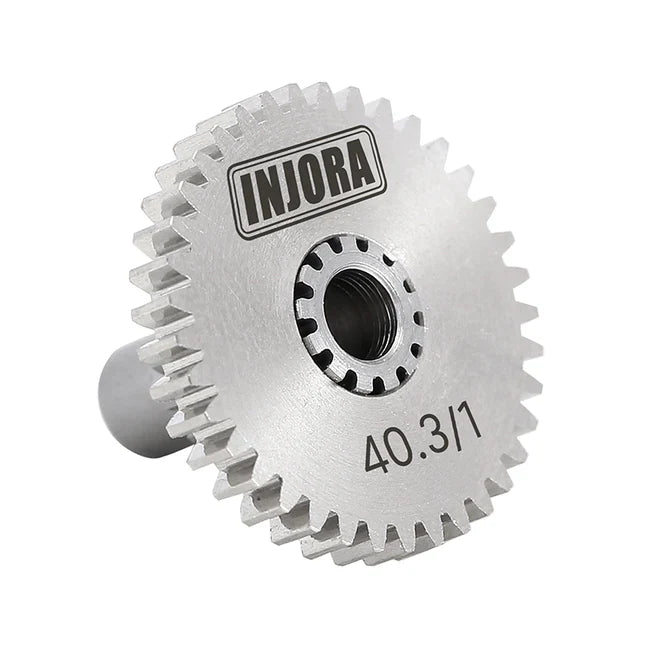 INJORA Stainless Steel 40.3:1 Low Range Transmission Gear Set for 1/18 TRX4M - HeliDirect