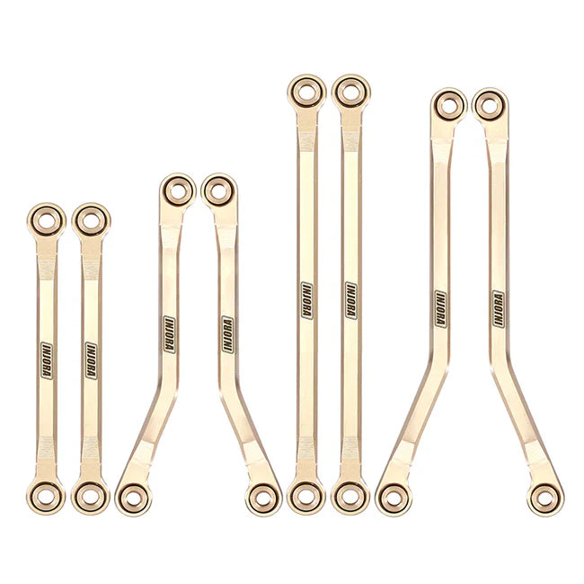 INJORA 42g Brass High Clearance Chassis Links Set for 1/18 TRX4M - HeliDirect