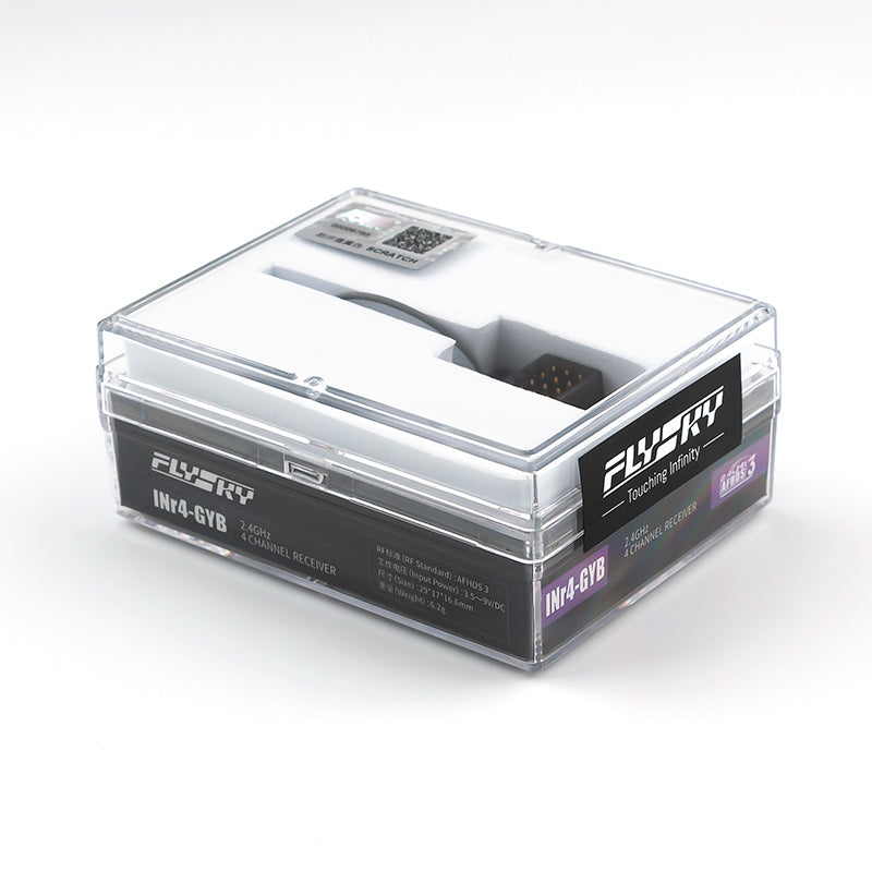 FlySky INr4-GYB AFHDS 3 4-Channel RC Receiver with Built-in Gyro