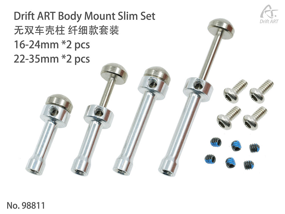 Drift ART Body Mount Slim Set - HeliDirect