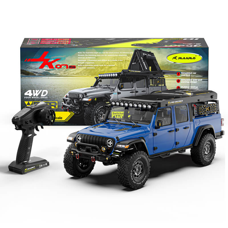 Rlaarlo 1/7 Scale 4WD Brushless RC Crawler JK07Pro - Blue