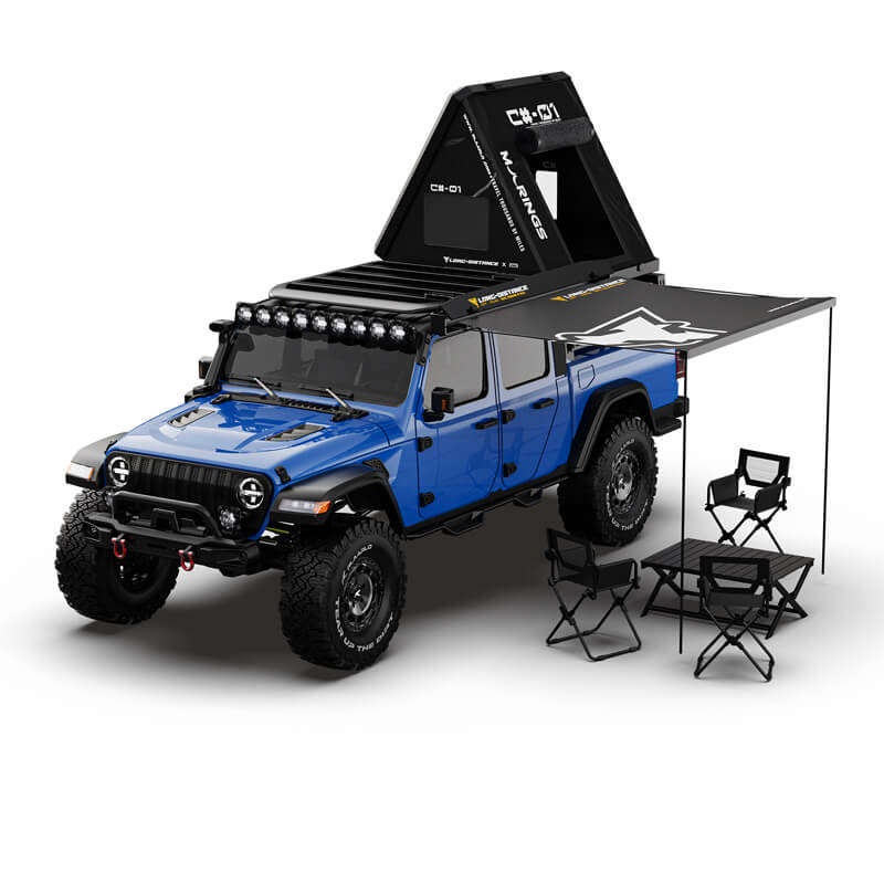 Rlaarlo 1/7 Scale 4WD Brushed RC Crawler JK07Pro - Blue