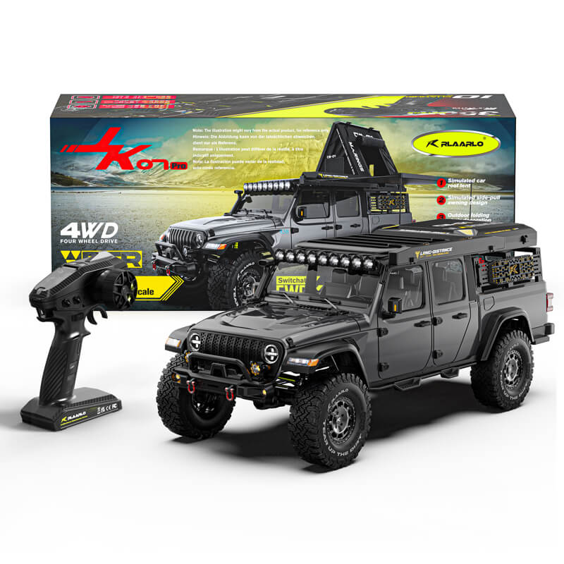 Rlaarlo 1/7 Scale 4WD Brushless RC Crawler JK07Pro - Gray – Direct RC