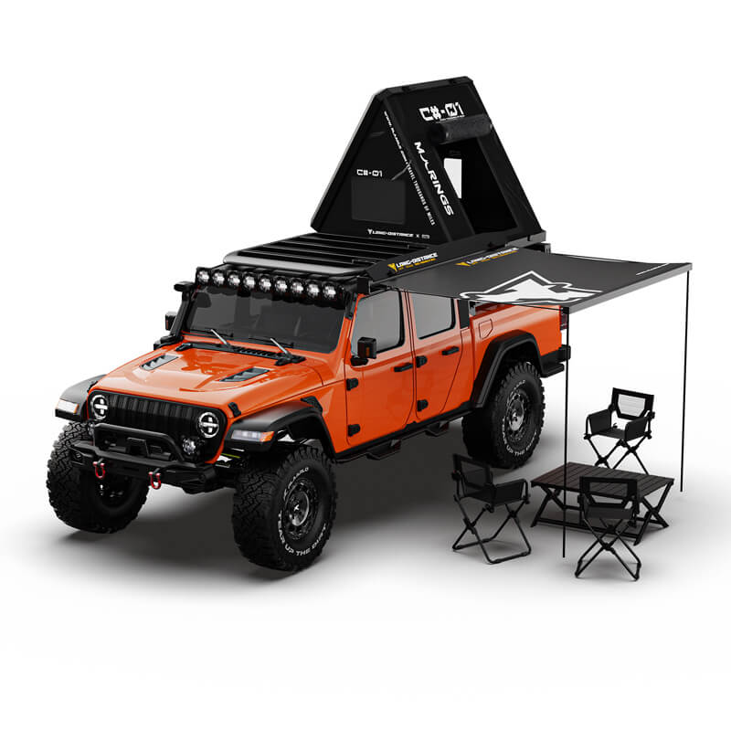 Rlaarlo 1/7 Scale 4WD Brushed RC Crawler JK07Pro - Orange