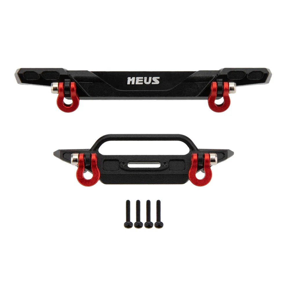 MEUS Racing Aluminum Front Rear Bumper for 1/30 Axial SCX30 Wrangler