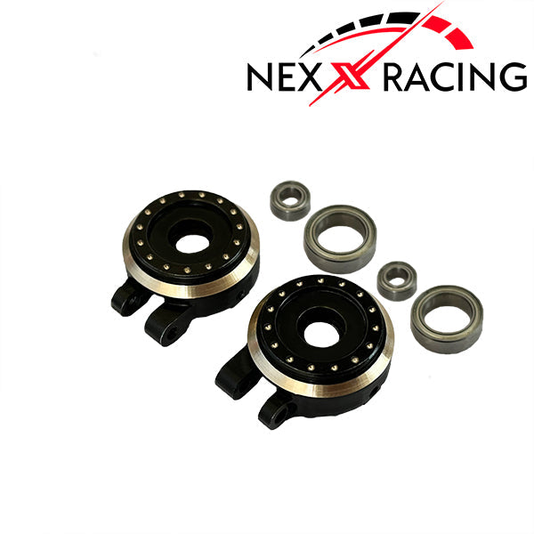 NexxRacing Brass Front Steering Knuckles Set Heavy Weight Upgrades for 1/18 TRX4M - HeliDirect