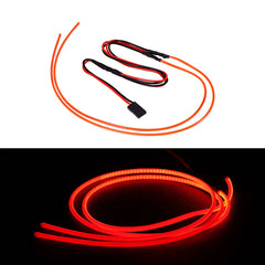 INJORA Flexible Cuttable LED Strip Lights for 1/24 1/18 RC Cars - Red