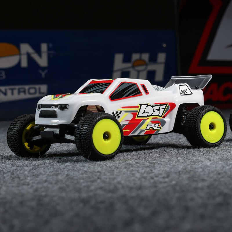 Losi 1/28 Micro-T 2S 2WD RTR Stadium Truck (Battery & Charger Included) - White