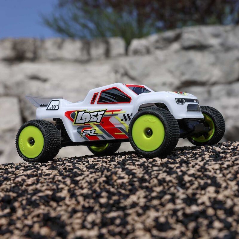 Losi 1/28 Micro-T 2S 2WD RTR Stadium Truck (Battery & Charger Included) - White