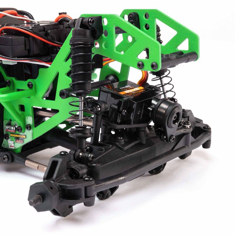 Losi 1/18 Mini LMT 4X4 Brushed Monster Truck RTR Son-Uva Digger - GREEN - HeliDirect