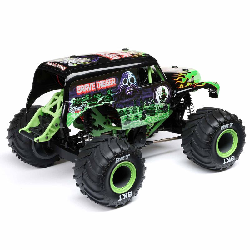 Losi 1/18 Mini LMT 4X4 Brushed Monster Truck RTR Son-Uva Digger - GREEN - HeliDirect