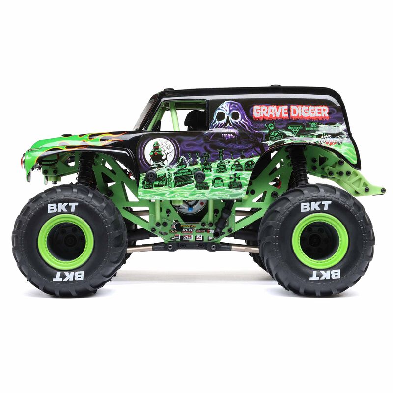 Losi 1/18 Mini LMT 4X4 Brushed Monster Truck RTR Son-Uva Digger - GREEN - HeliDirect