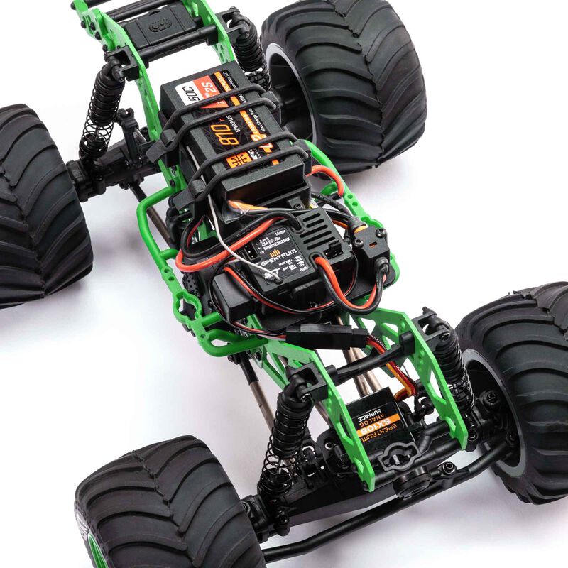 Losi 1/18 Mini LMT 4X4 Brushed Monster Truck RTR Son-Uva Digger - GREEN - HeliDirect