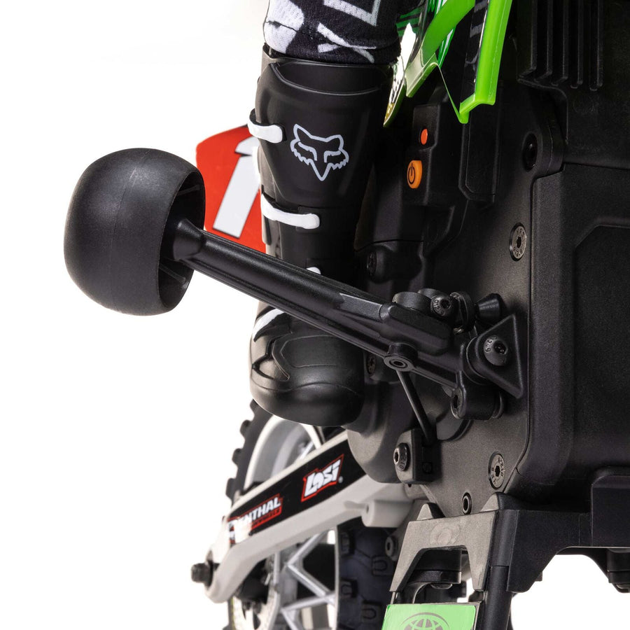 Losi 1/4 Promoto-MX Motorcycle RTR with Battery and Charger, Pro Circuit - GREEN - HeliDirect