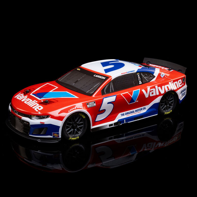 Losi 1/12 NASCAR RC Racecar Kyle Larson No. 5 Valvoline 2025 Chevrolet Camaro ZL1 2S AWD RTR Brushed On-Road (Battery & Charger Included)