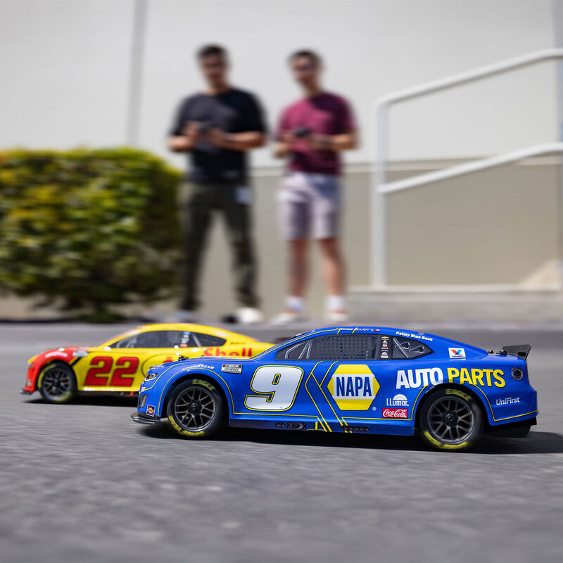 Losi 1/12 NASCAR RC Racecar Joey Logano No. 22 Shell 2025 Ford Mustang 2S AWD RTR Brushed On-Road (Battery & Charger Included)