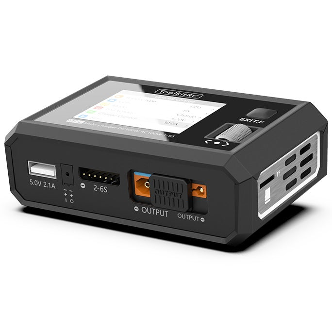 ToolkitRC M7AC 1-6S 100W AC / 300W DC Smart Charger - XT60/XT30 - HeliDirect