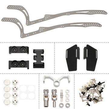 MEUS Racing Titanium LCG MD24 Chassis/ MD24 Dig Chassis Drive Shafts & Chassis Links for 1/24 SCX24