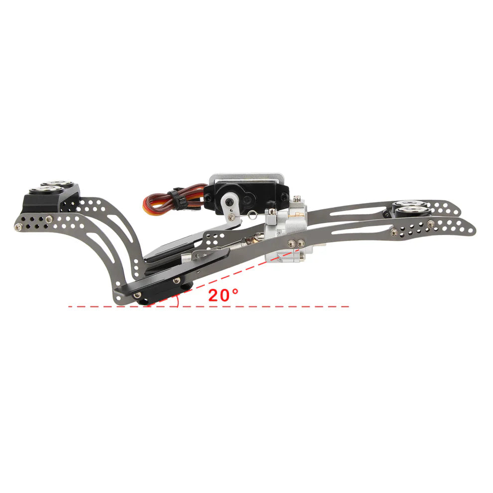 MEUS Racing Titanium LCG MD24 Chassis/ MD24 Dig Chassis Drive Shafts & Chassis Links for 1/24 SCX24