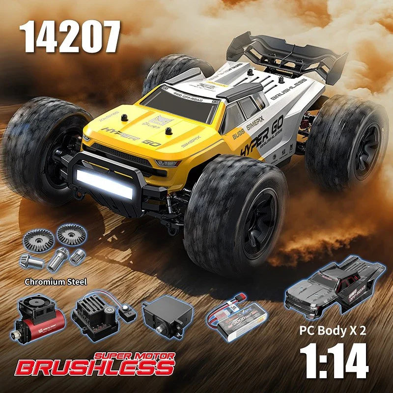 MJX Hyper Go 14207 Brushless 1/14 RC Car – 53km/h 4WD Off-Road