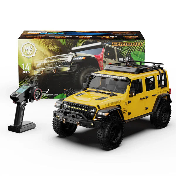 Rlaarlo 1/7 Scale 4WD Brushed RC Crawler MK-07 - Yellow – Direct RC