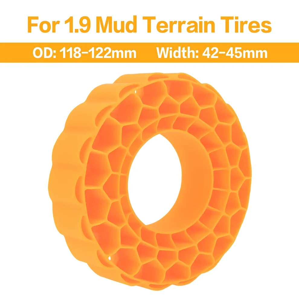 MEUS Racing Soft Silicone Rubber Inserts for 1.9-Inch Tires 118-122mm for 1/10 RC Crawlers