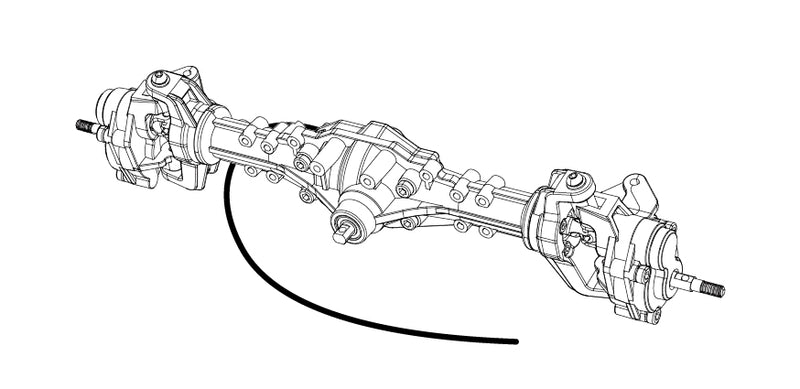 MJX HYPER GO Front Axle Assembly For H8E & H8H