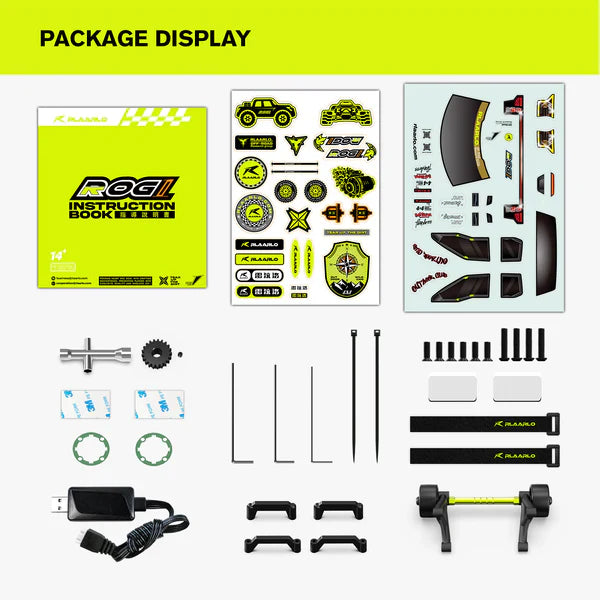 Rlaarlo Metal 1/14 Scale Brushless RTR Monster Truck - Black