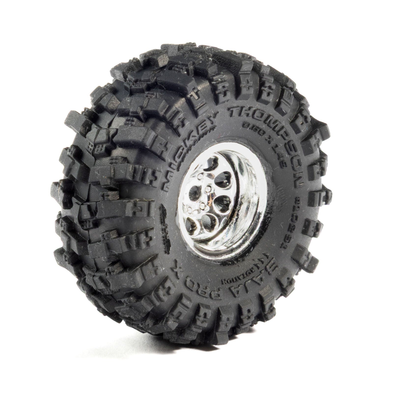 Pro-Line 1/30 Baja Pro X Front/Rear Mounted Chrome Beast Tires (4) For Axial SCX30