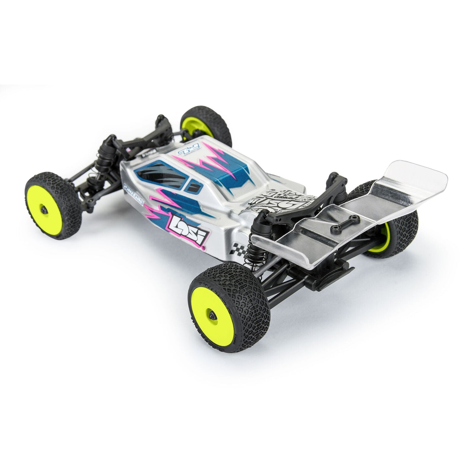 Pro-Line 1/24 Electron 2.0 Buggy F/R Tires Mounted 7mm Yellow (4): Micro-B
