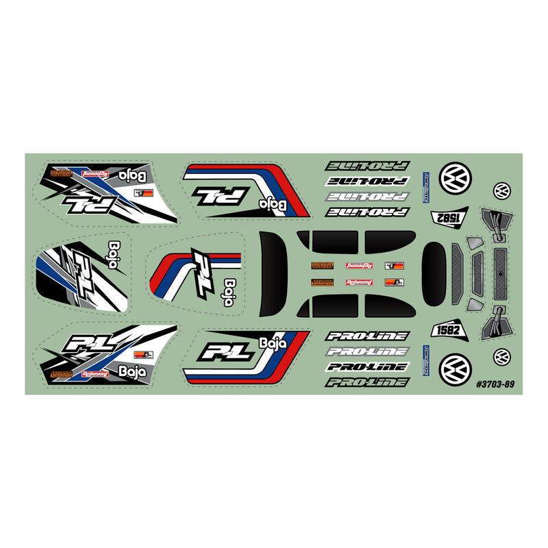 Pro-Line 1/28 VW Baja Bug Clear Body For Micro-T