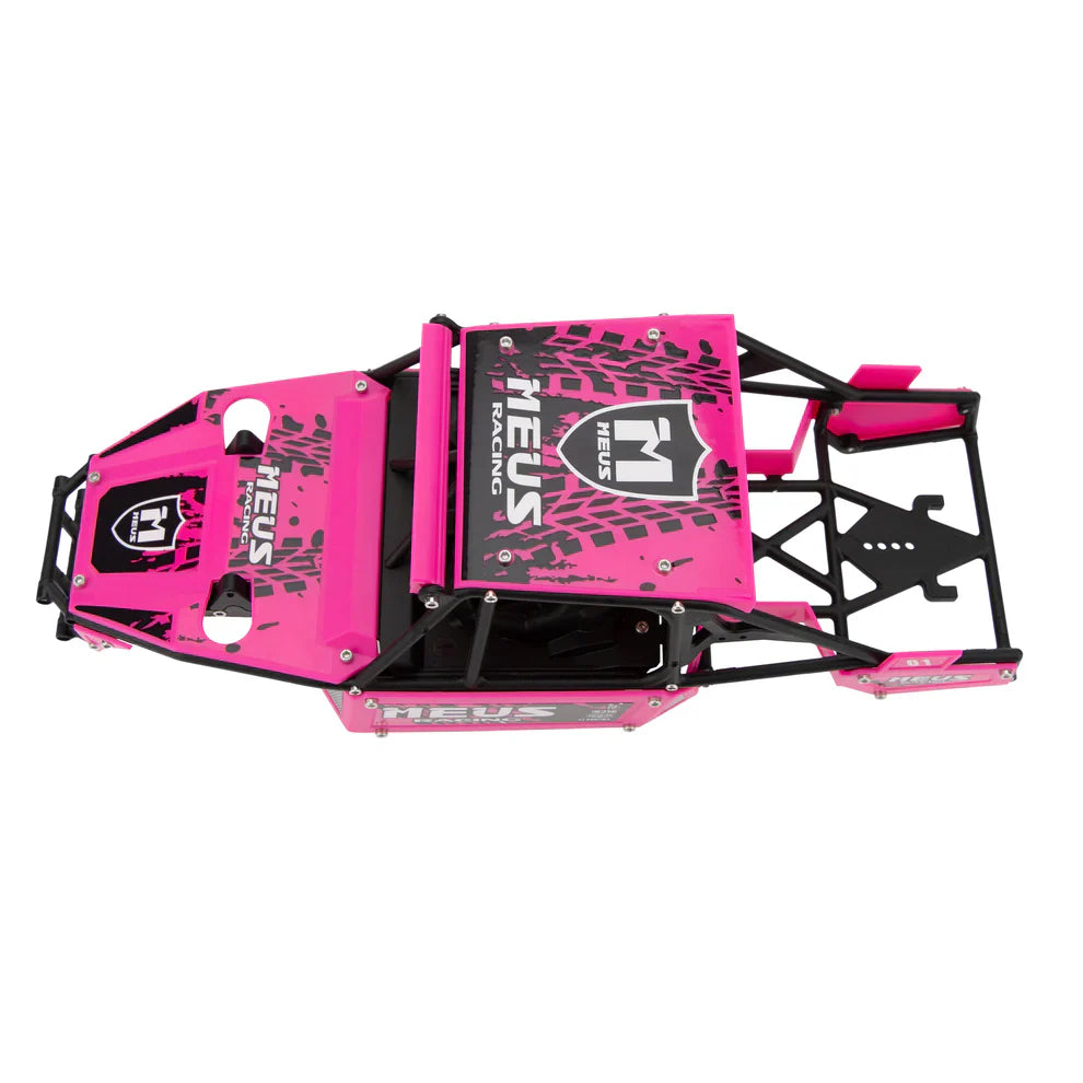 MEUS Racing SCX24 Mantis Roll Cage Body Shell Chassis Kit for 1/24 Axial SCX24 C10 Bronco Wrangler