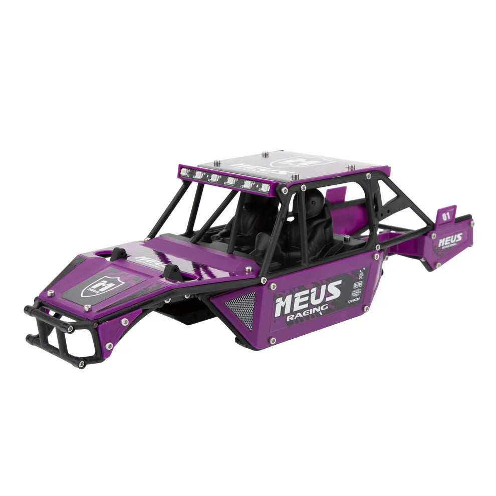 MEUS Racing SCX24 Mantis Roll Cage Body Shell Chassis Kit for 1/24 Axial SCX24 C10 Bronco Wrangler
