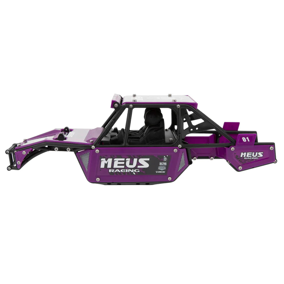 MEUS Racing SCX24 Mantis Roll Cage Body Shell Chassis Kit for 1/24 Axial SCX24 C10 Bronco Wrangler