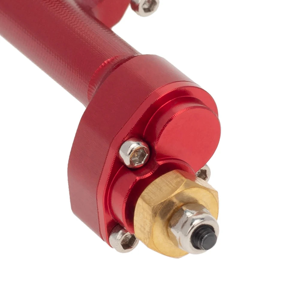 MEUS RACING 1/24 Scale Aluminum Alloy Axles Front and Rear Portal Axle Housing Assembly w/New C Knuckle for Axial SCX24 90081 C10 Jeep Upgrade Parts - RED