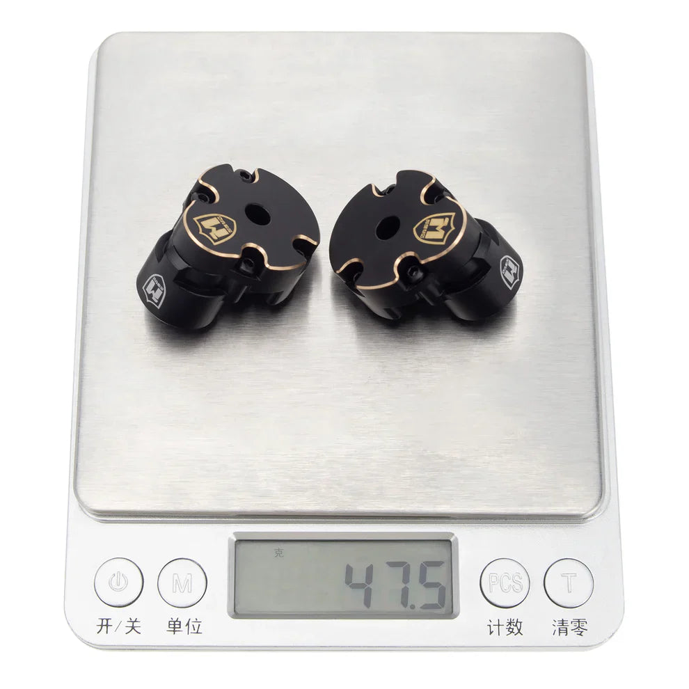 MEUS Racing Ascent 18 Brass Rear Axle Weights Cover for Redcat Ascent-18 1/18 RC Crawler Upgrades Parts