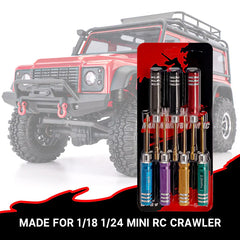 INJORA 7 Colors Short Handle Hex Screwdriver Nut Driver Tool Kit for 1/18 1/24 RC Crawlers