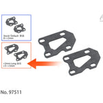 Drift ART DA3 +3mm Rear ArmsLong Plates - HeliDirect