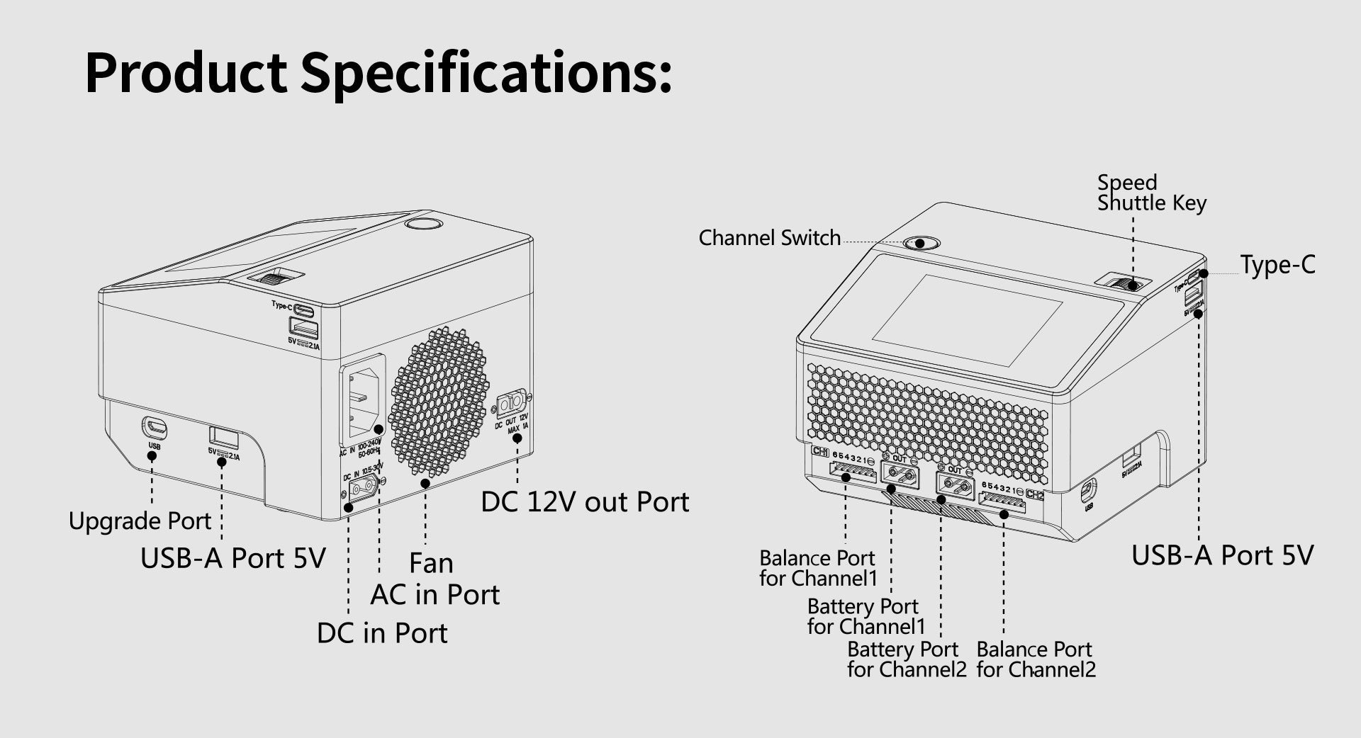 HOTA S6 AC/DC Charger - HeliDirect