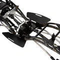 MEUS Racing RC LCG GOLD RUSH V2 Carbon Fiber Chassis & SCX10 Nylon Portal Axles & 313mm Links & Drive Shafts for 1/10 SCX10 Capra