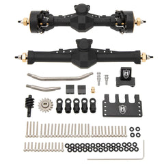 MEUS Racing Plastic Nylon Isokinetic 3-Section CVD Front Rear Axles Maximum Steering Angle 52° +5MM for SCX24 Deadbolt C10 JLU Gladiator Bronco